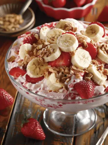 Strawberry Banana Cheesecake Salad