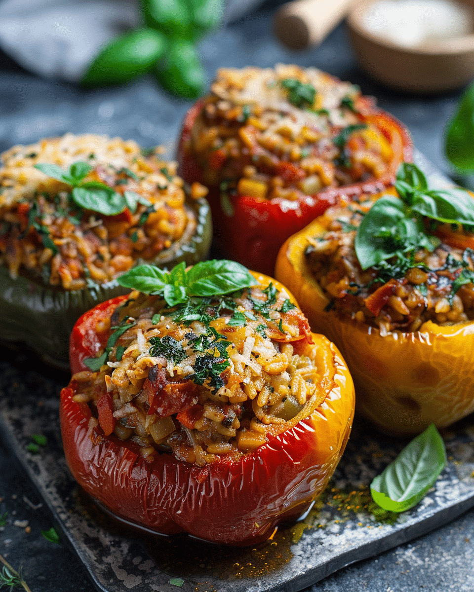 Authentic Italian Stuffed Peppers (Peperoni Ripieni)