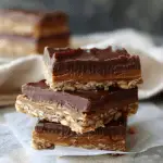 Chocolate Peanut Butter Bars (No-Bake)