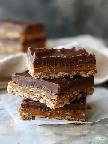 Chocolate Peanut Butter Bars (No-Bake)