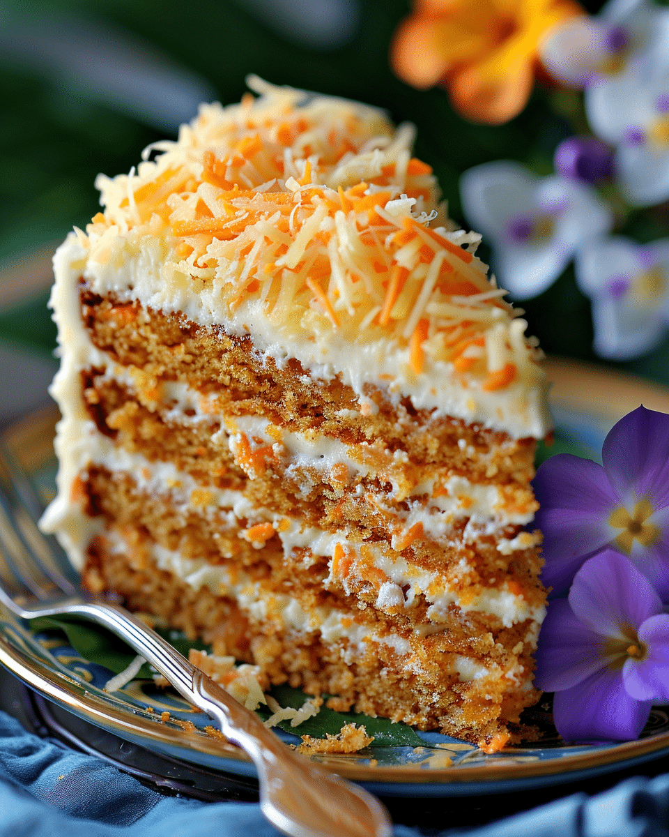 Hawaiian Carrot Pineapple Cake