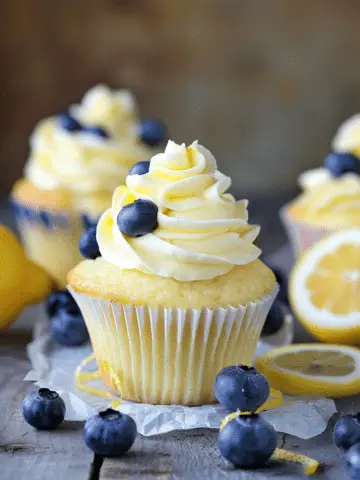 Lemon Blueberry Cupcakes