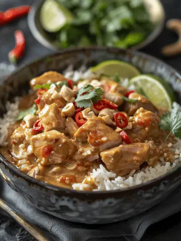 Chili Peanut Coconut Chicken