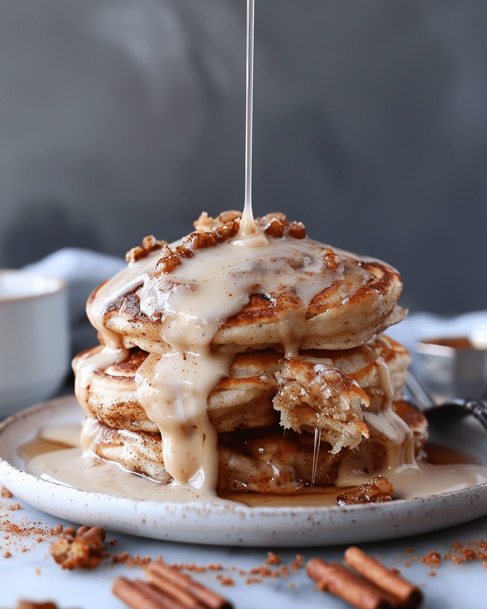 Cinnamon Roll Pancakes