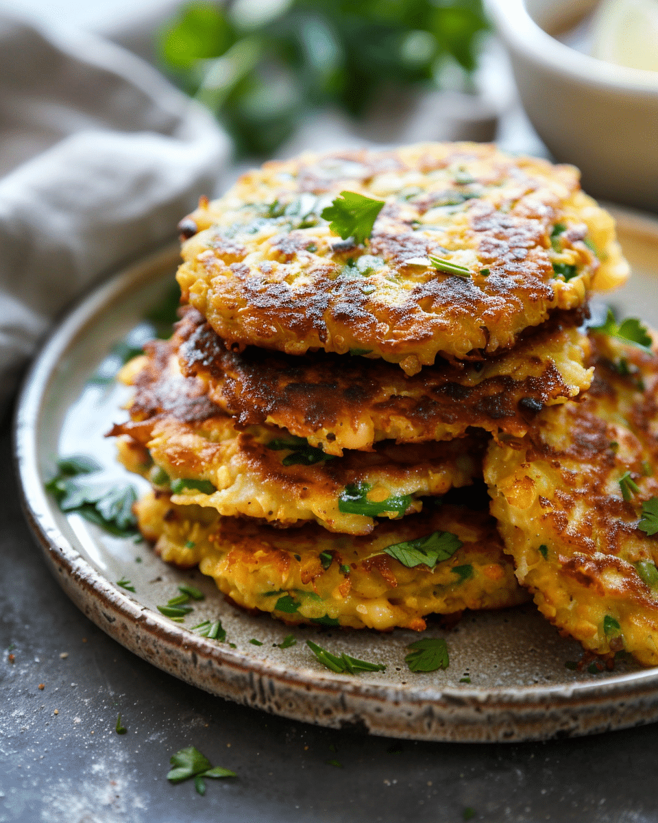 Crispy Chickpea Fritters