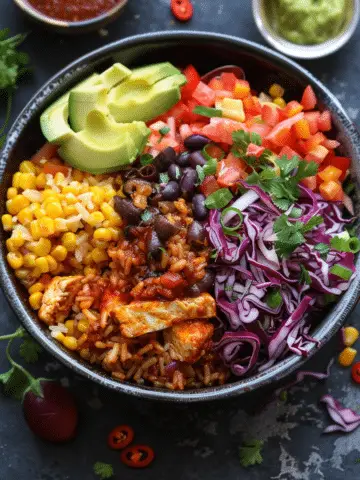 Vegetarian BBQ Burrito Bowl